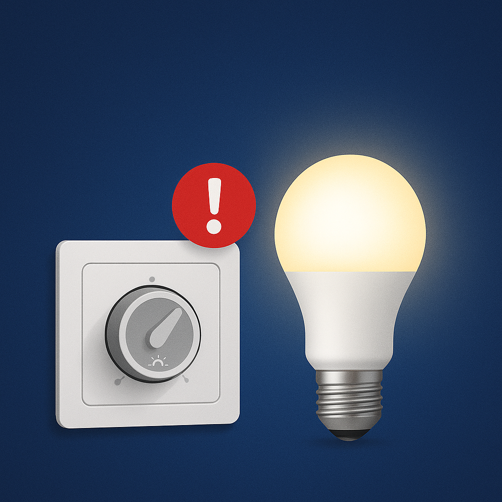 Il dimmer LED non funziona: i 5 errori più frequenti