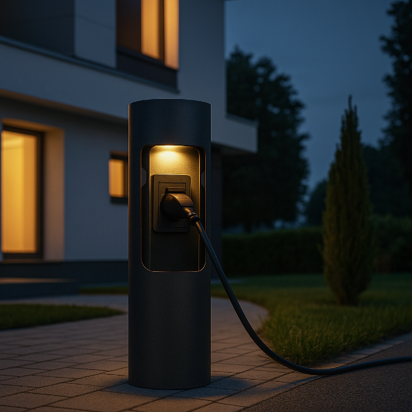 Corrente dove ne hai bisogno: colonne con prese e colonne energetiche per giardino e vialetto