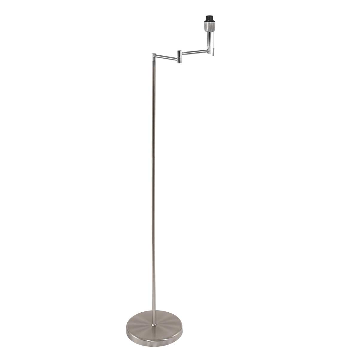 Steinhauer - 3407ST - Lampada da terra color acciaio Bella senza paralume, con interruttore a tirante