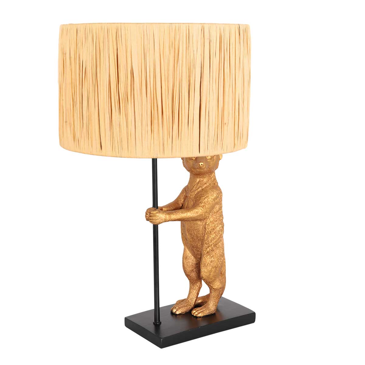 Steinhauer - 3713ZW - Lampada da tavolo con Animaux nero