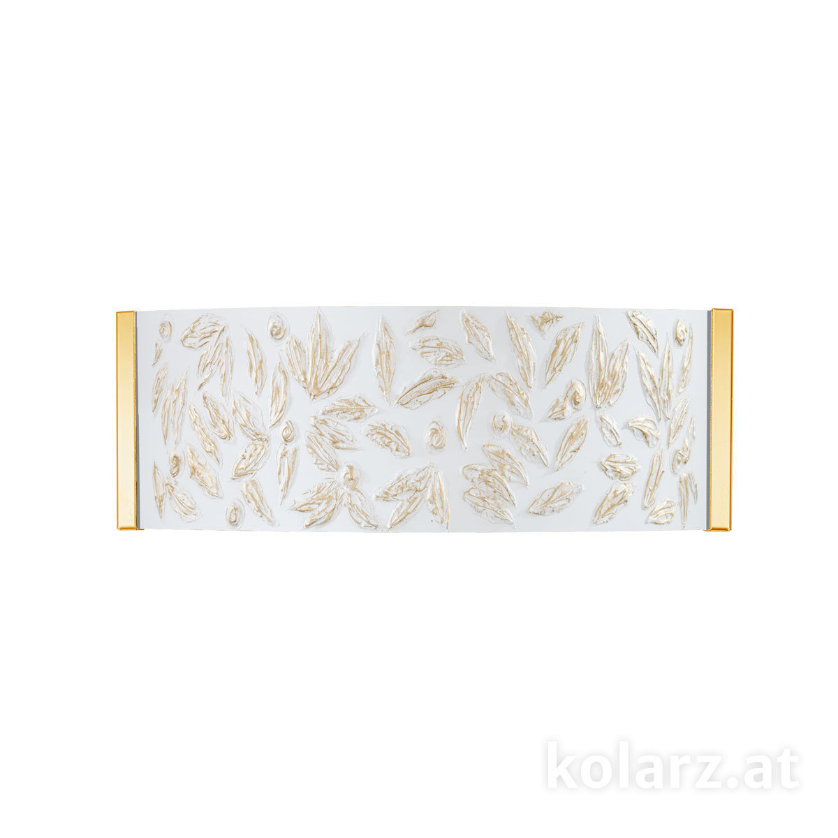 KOLARZ-Austrolux LeuchtenApplique EMOZIONE, Oro 24K, Liberta Bianco/Oro larghezza 40 cm, altezza 20 cm, sporgenza 10 cm, 2 luci, G9, 25 W