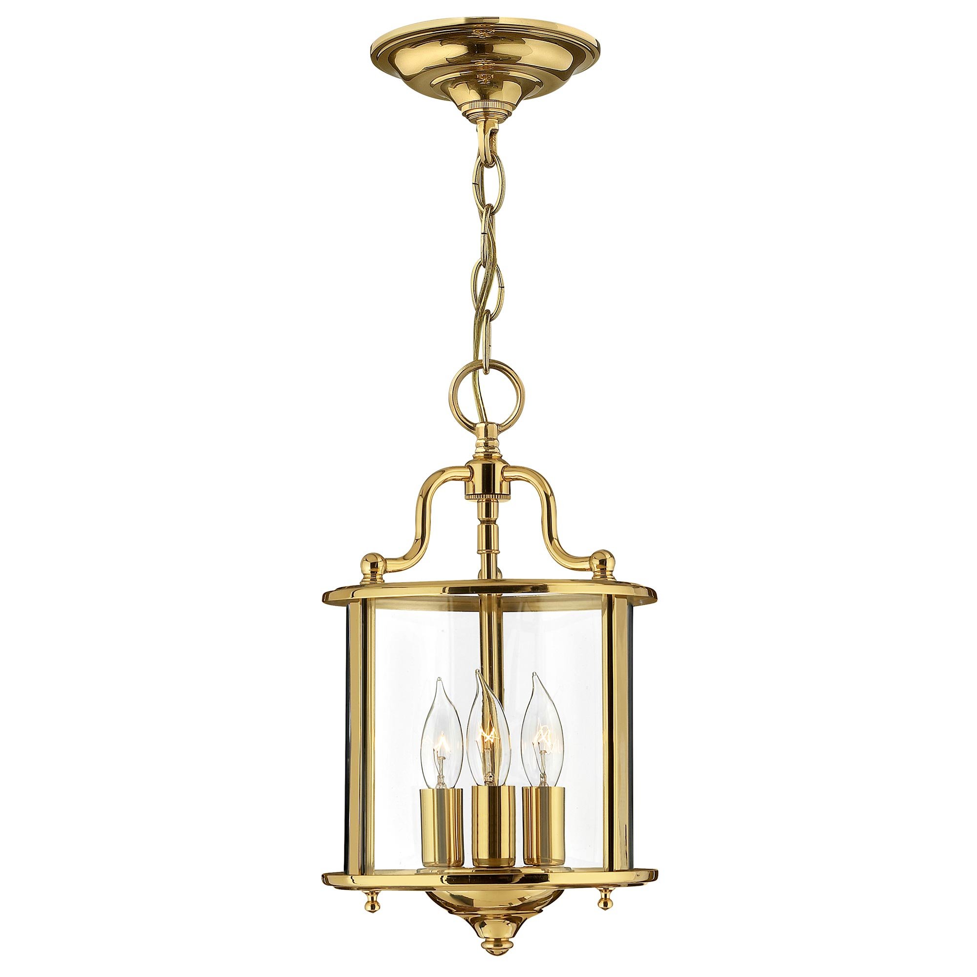 ElsteadGentry 3 Piccola lampada a sospensione luminosa - ottone lucido
