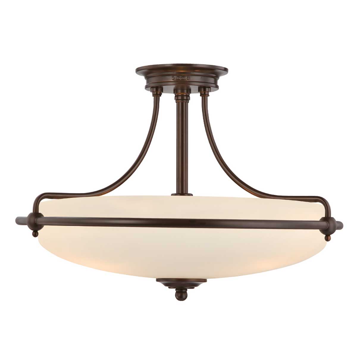ElsteadGriffin Semi-plafoniera a 4 luci - Bronzo palladiano