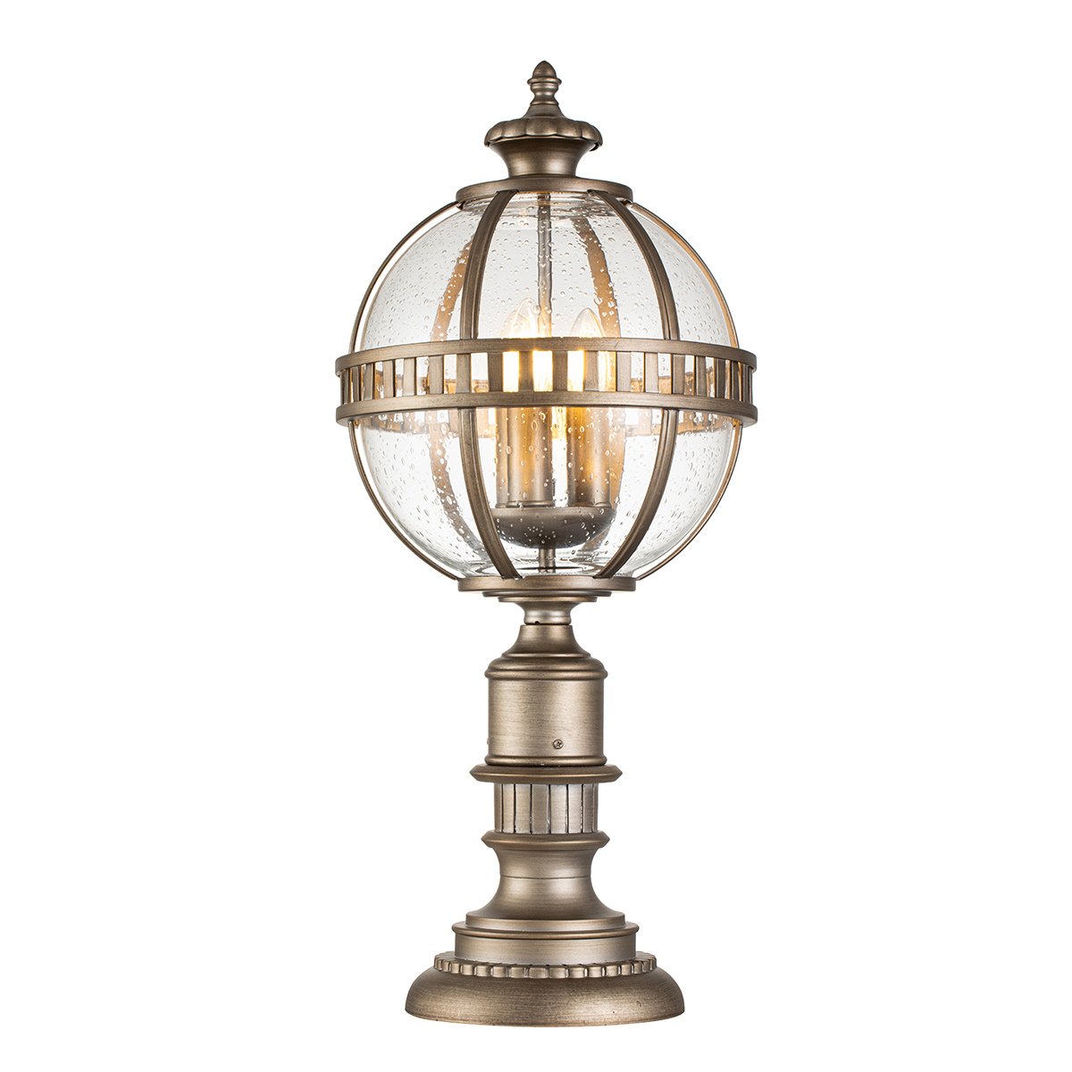 ElsteadHalleron lanterna da terra a 3 luci - Bronzo brunito