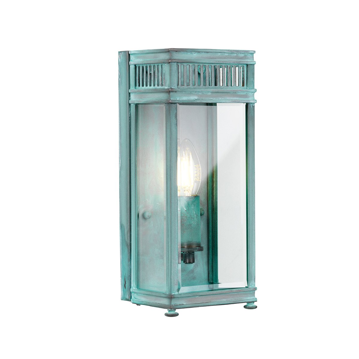 Elstead - HL7-S-VDG - Holborn 1 luce piccola mezza lanterna - Verdigris