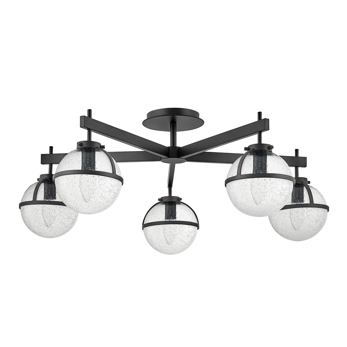 ElsteadHollis 5 Light Semi-Flush - Nero