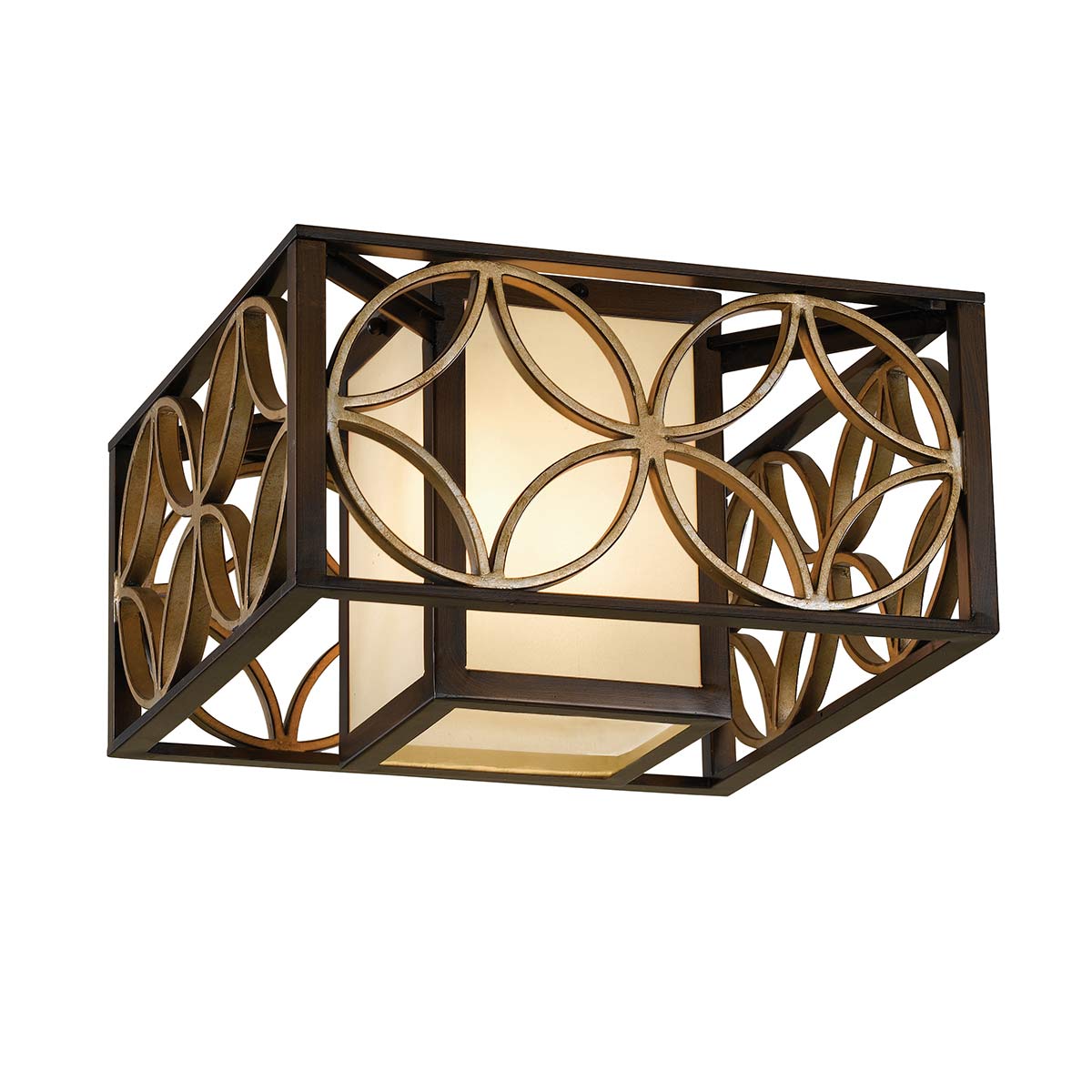 Elstead - FE-REMY-F - Remy 2 Flush - Bronze Heritage/Oro Parigino