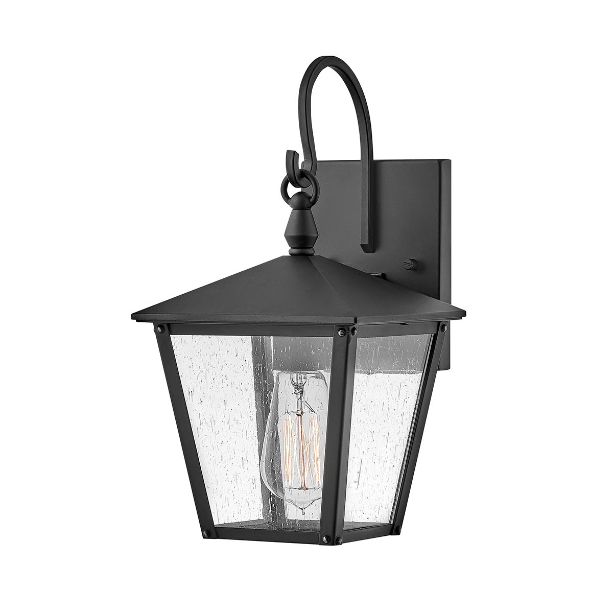 Elstead - HK-HUNTERSFIELD2-S-BK - Huntersfield 1 luce piccola lanterna da parete - Nero