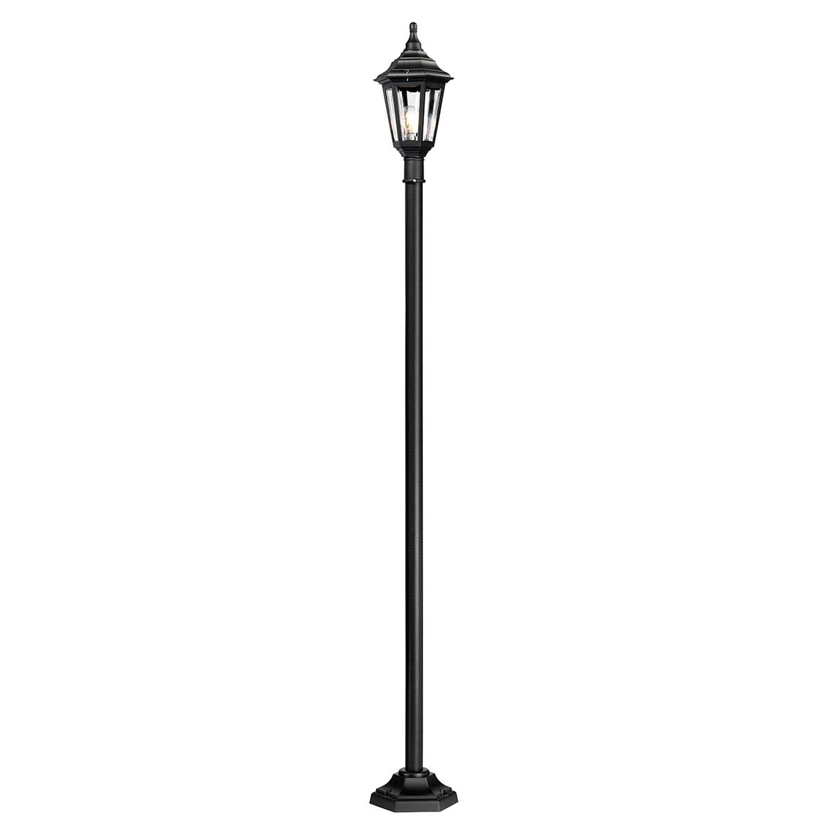 Elstead - KINSALE-POST - Kinsale palo luminoso a 1 luce - Nero
