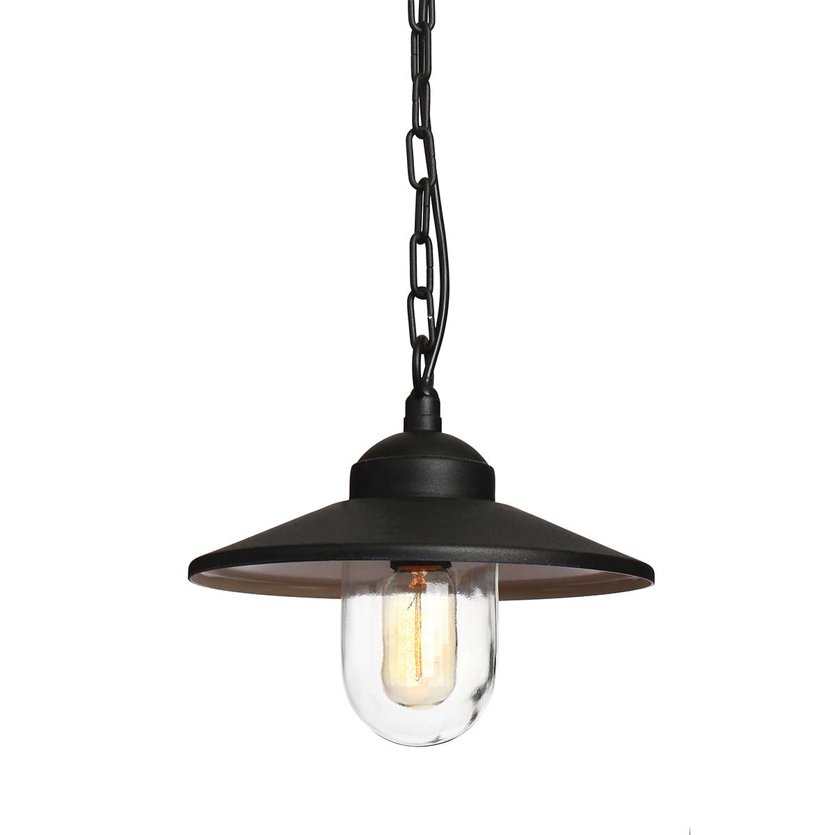 ElsteadKlampenborg lanterna con catena luminosa a 1 luce - Nero