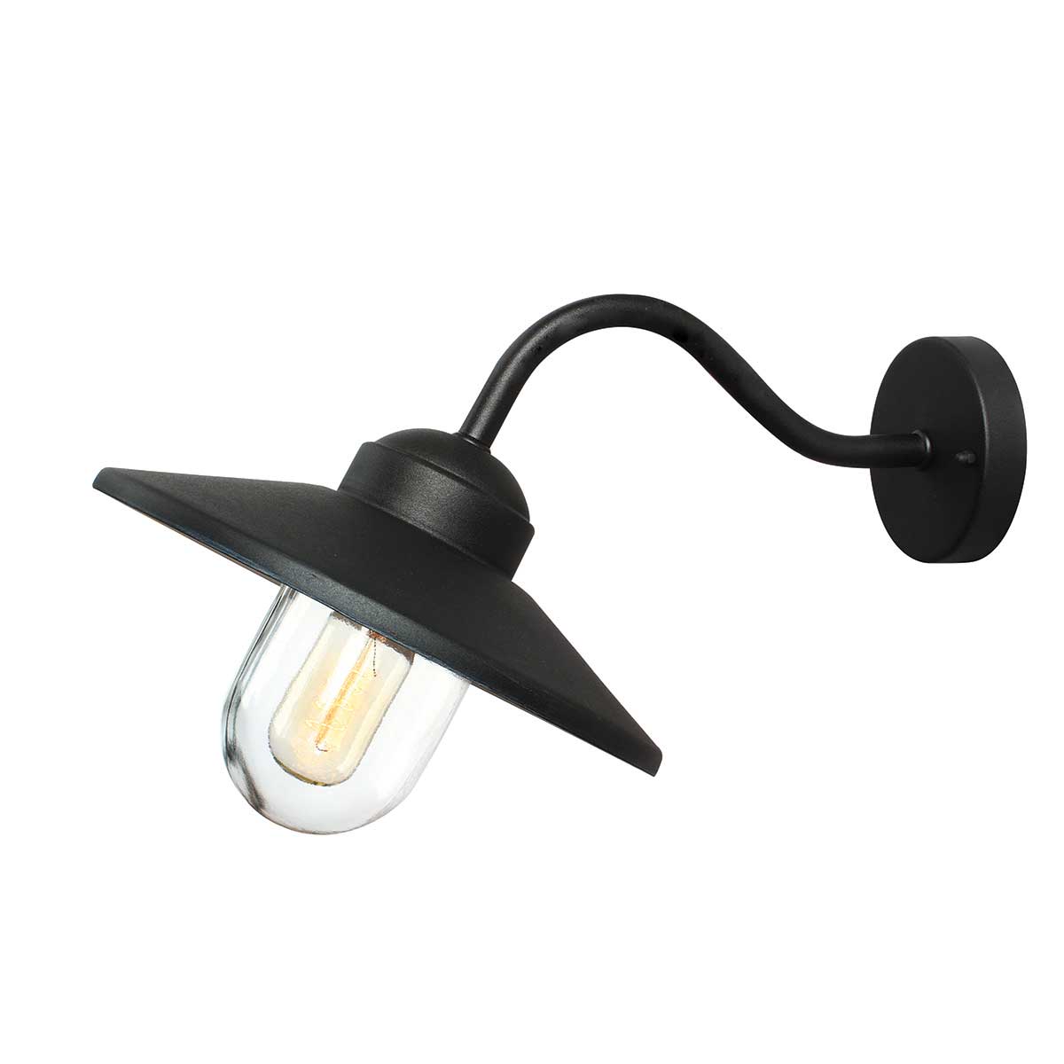 ElsteadKlampenborg lanterna da parete a 1 luce - Nero