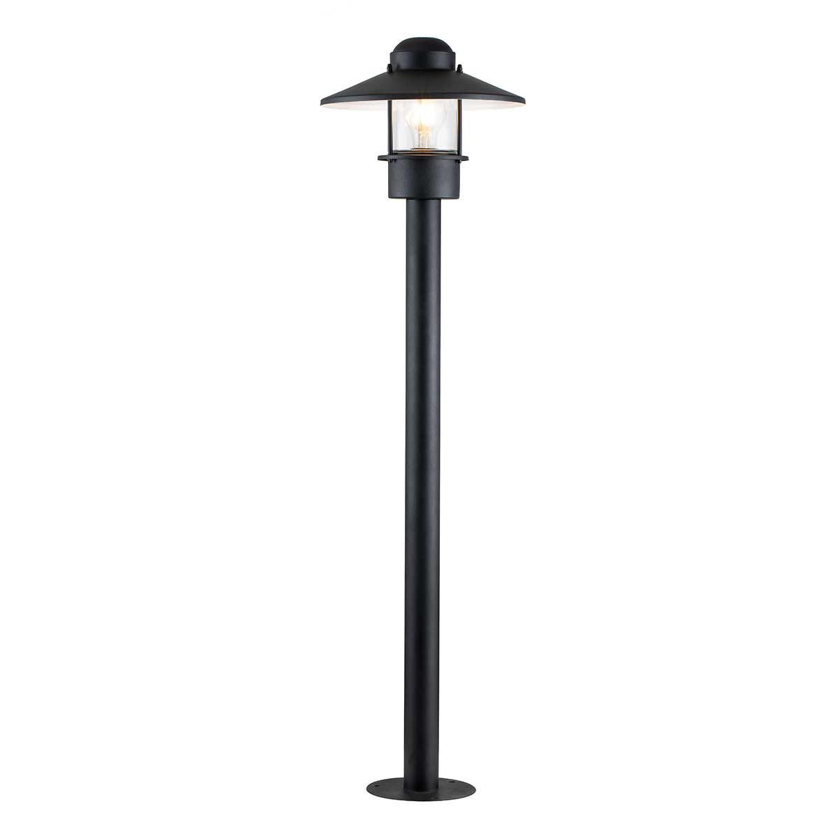 ElsteadKlampenborg palo luminoso 1 luce - Nero
