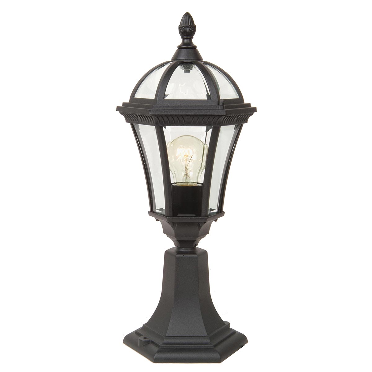 Elstead - GZH-LB3 - Ledbury lanterna da terra a 1 luce - Nero