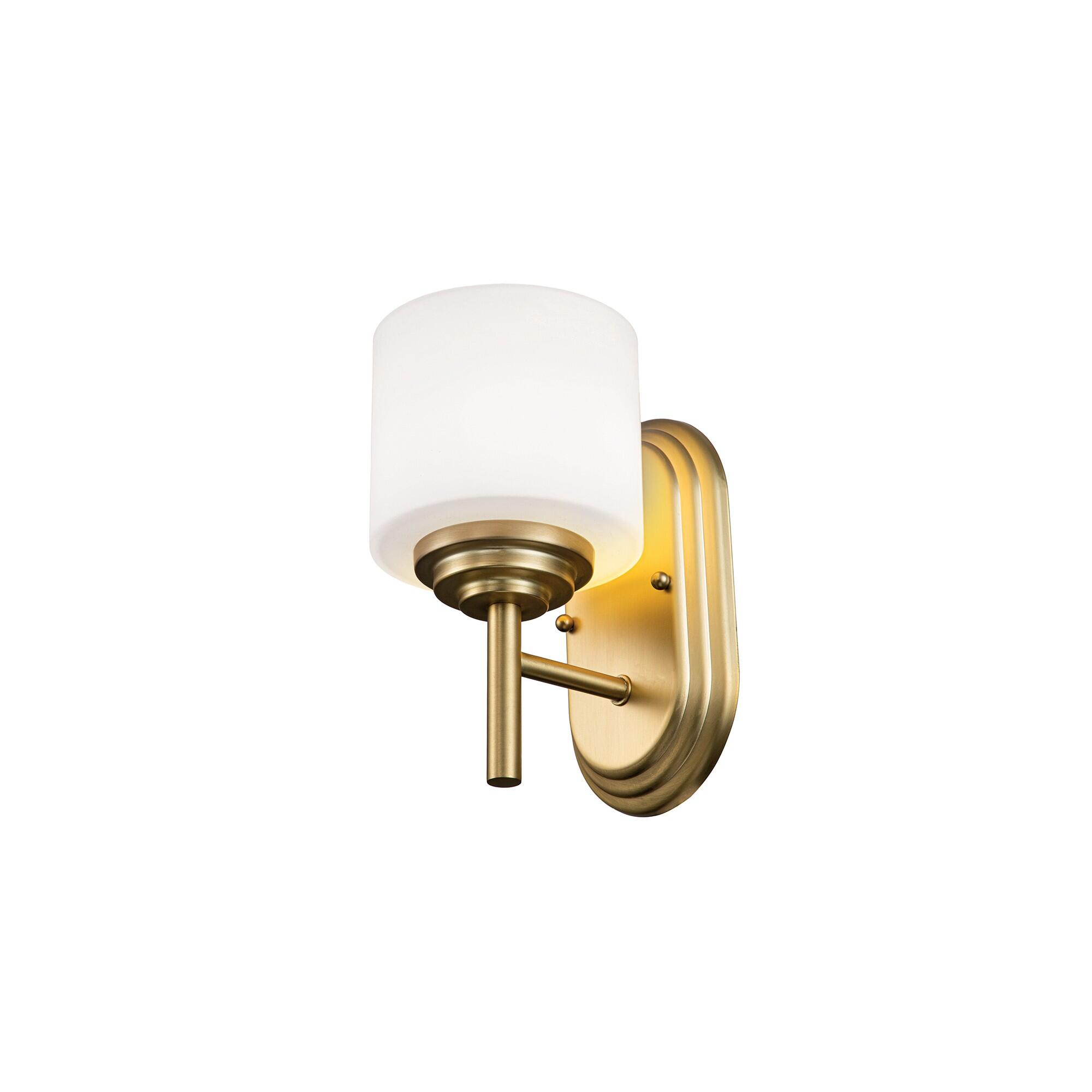 Elstead - FE-MALIBU1-BATH-BB - Malibu Applique a 1 luce - ottone spazzolato