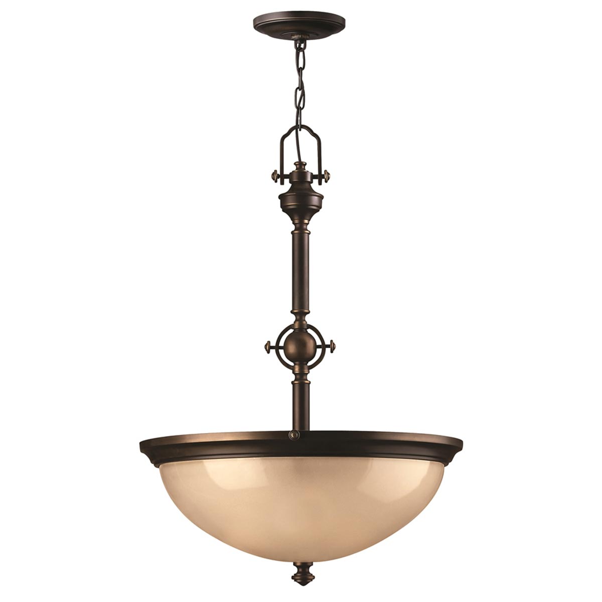 Elstead - HK-MAYFLOWER-P-C - Mayflower Lampada a sospensione a 3 luci - Olde Bronze