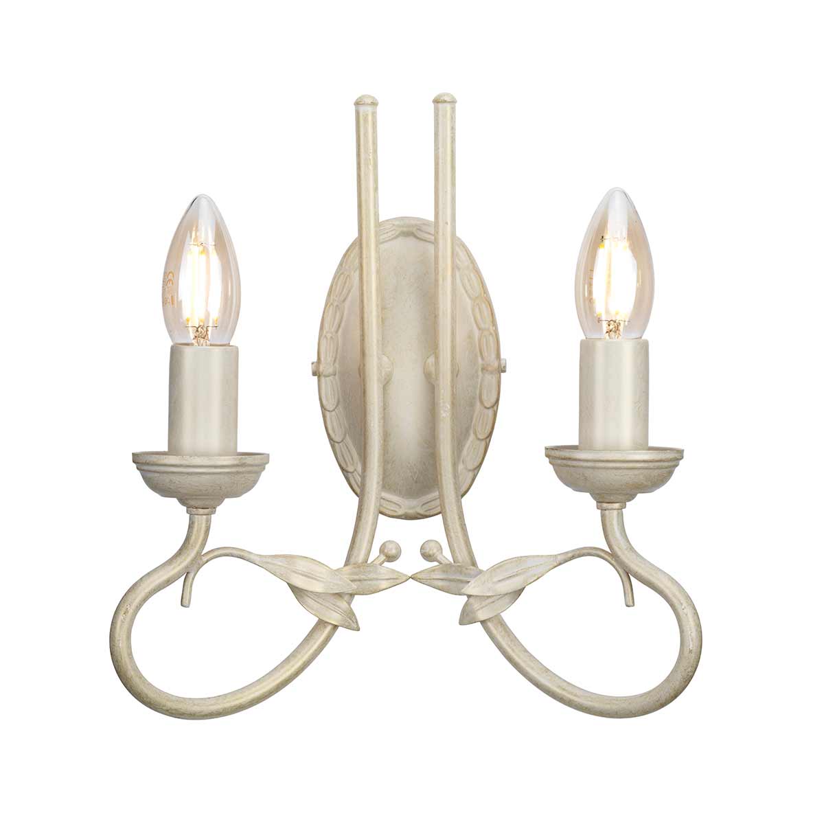 Elstead - OV2-IVORY-GOLD - Olivia applique a 2 luci - avorio/patina oro