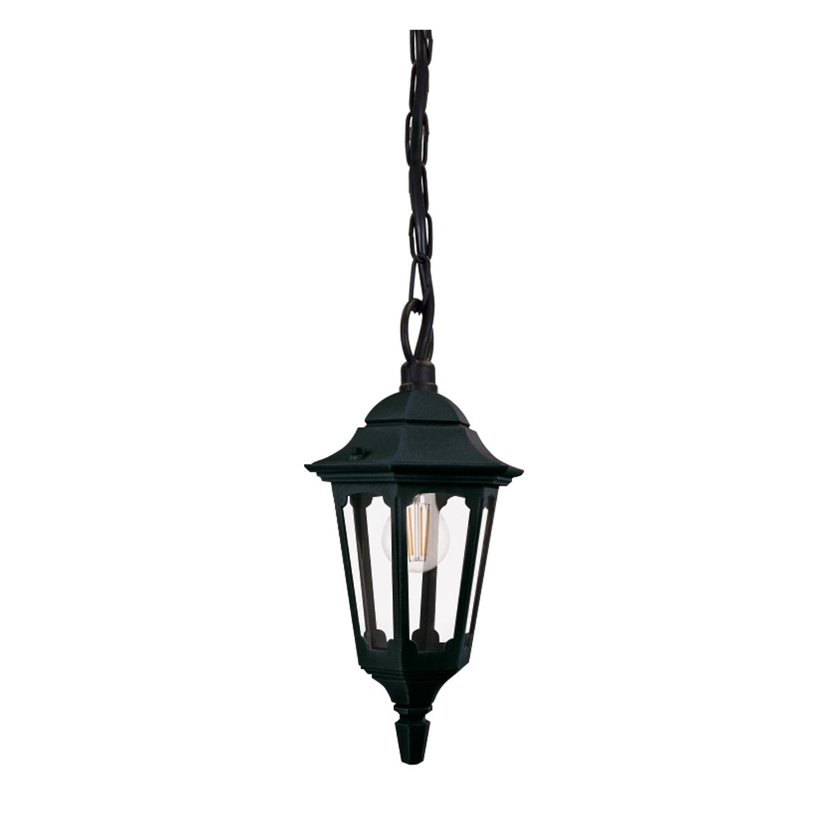 ElsteadParish Mini 1 Light lanterna a catena - Nero
