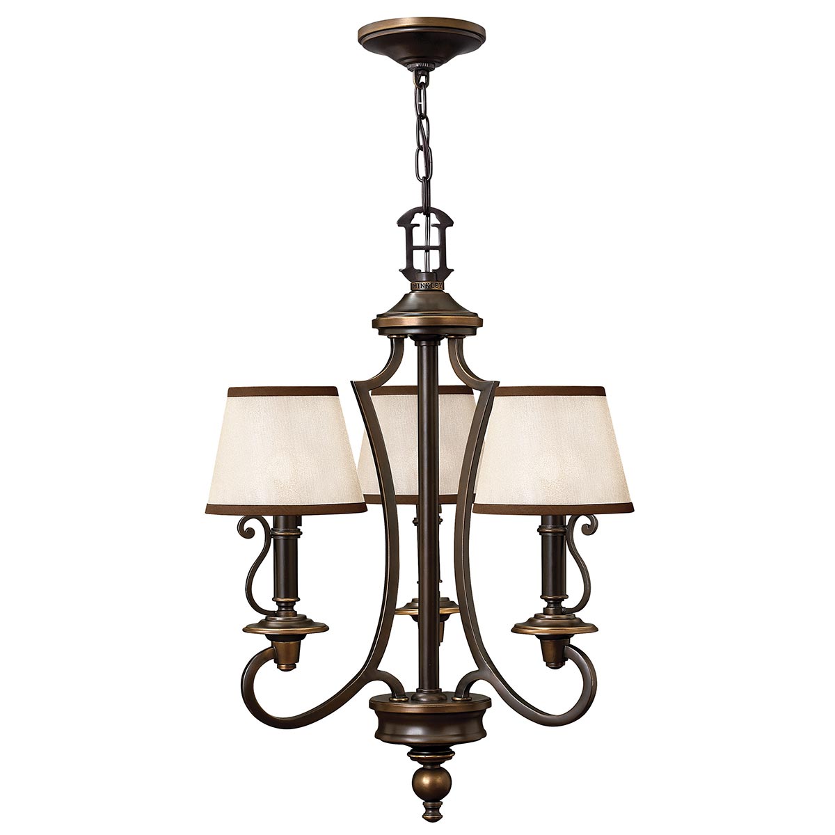 Elstead - HK-PLYMOUTH3 - Plymouth lampadario a 3 luci - Bronzo antico