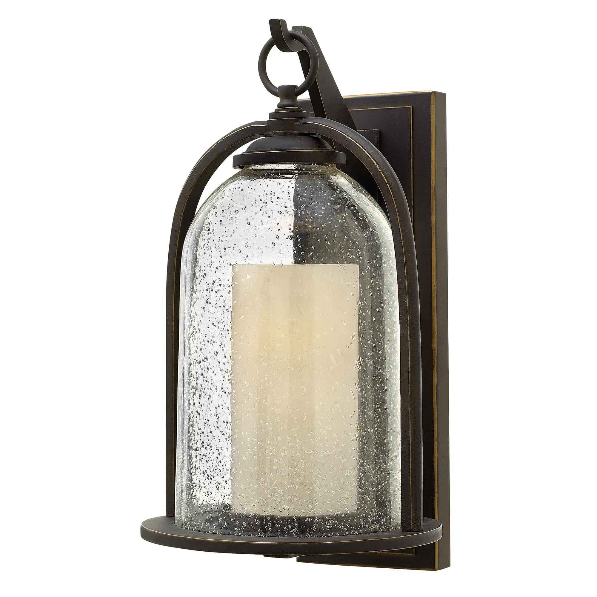 Elstead - HK-QUINCY-M - Quincy 1 Light Medium Lanterna da parete - bronzo oliato