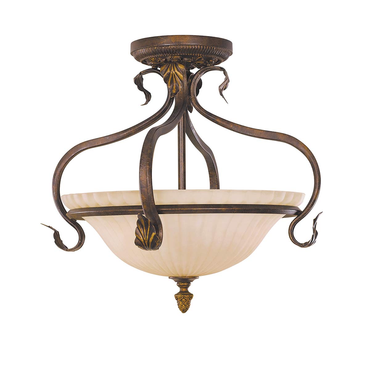 ElsteadSonoma Valley 3 Light Semi-Flush - Aged Tortoise Shell