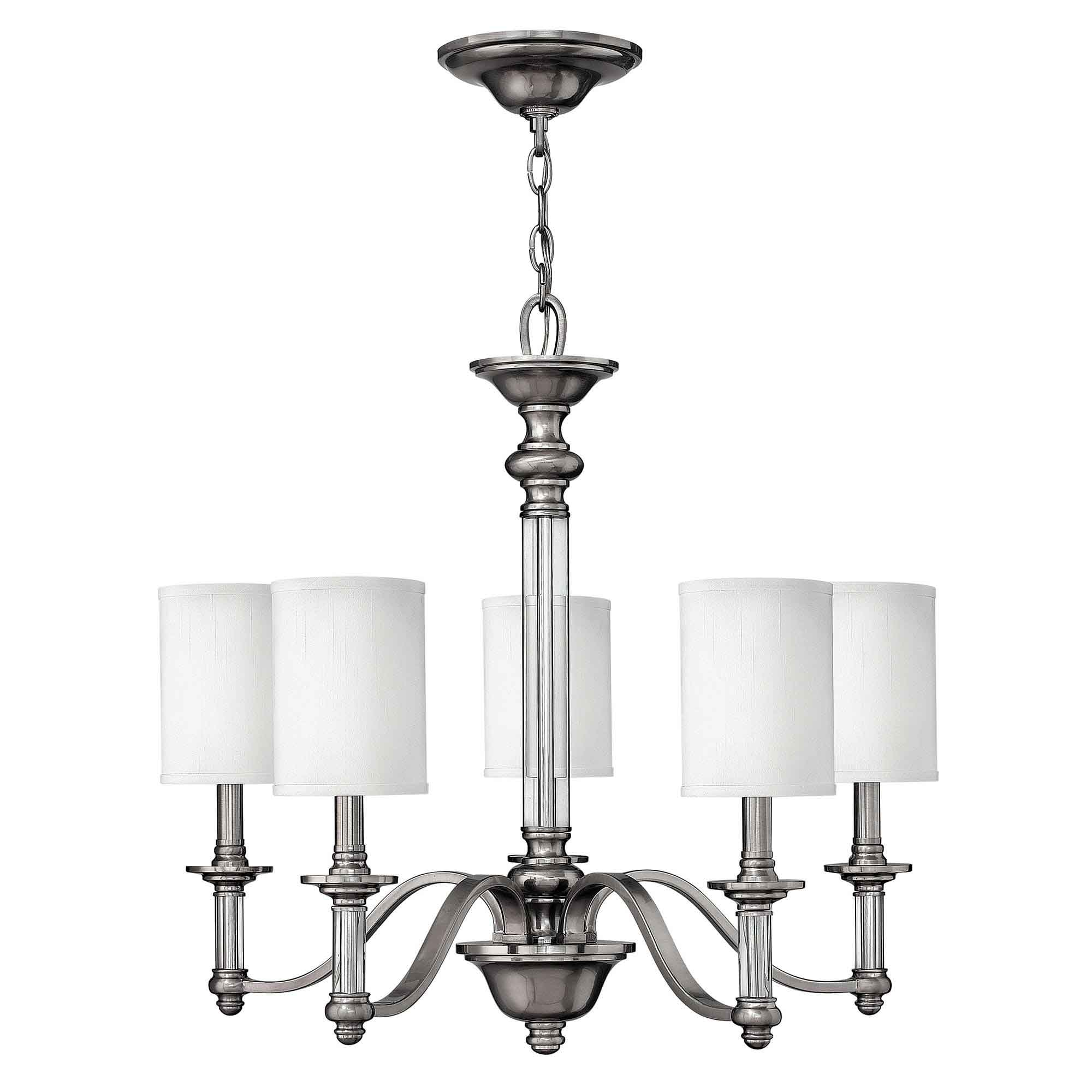 Elstead - HK-SUSSEX5 - Sussex Lampadario a 5 luci - Nichel spazzolato
