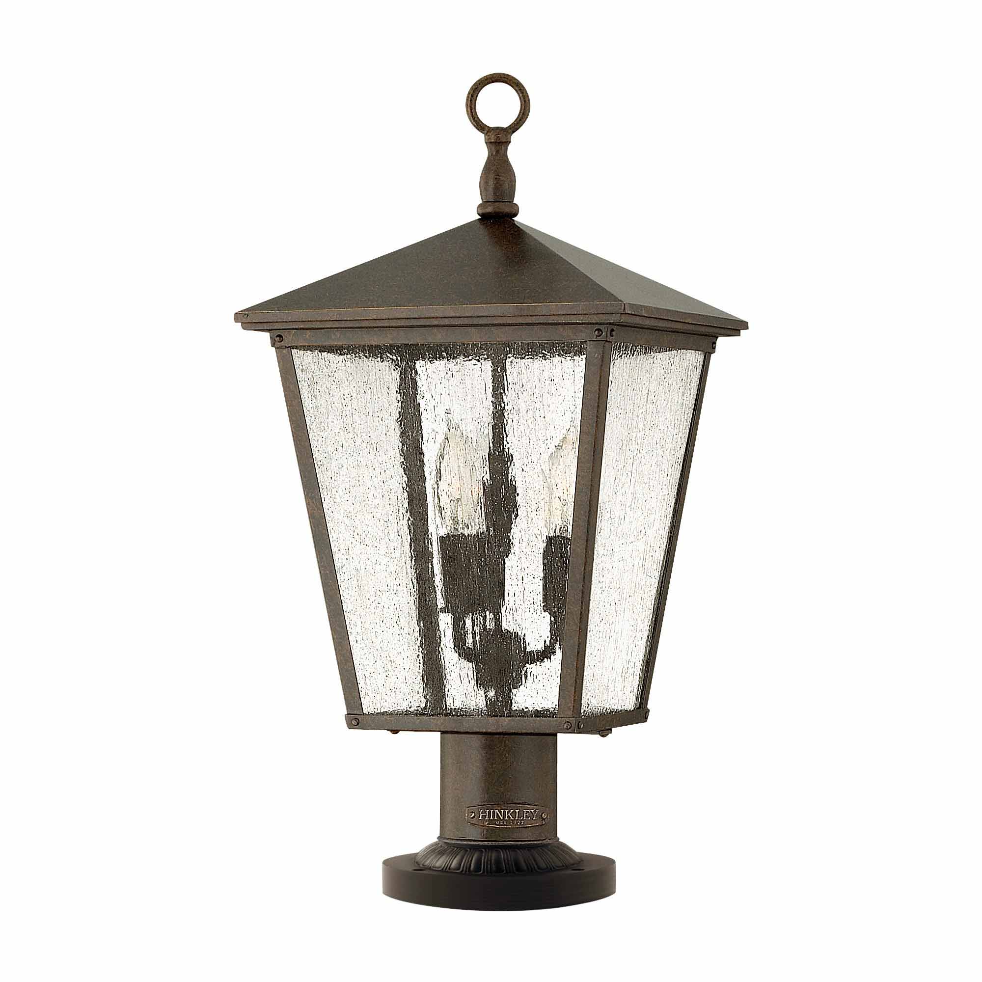 ElsteadTrellis 3 luci grande zoccolo - Regency Bronze