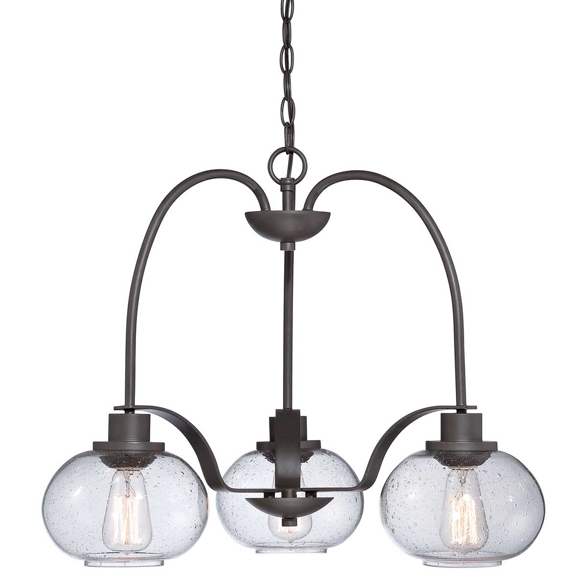 Elstead - QZ-TRILOGY3 - Trilogy lampadario a 3 luci - Bronzo antico