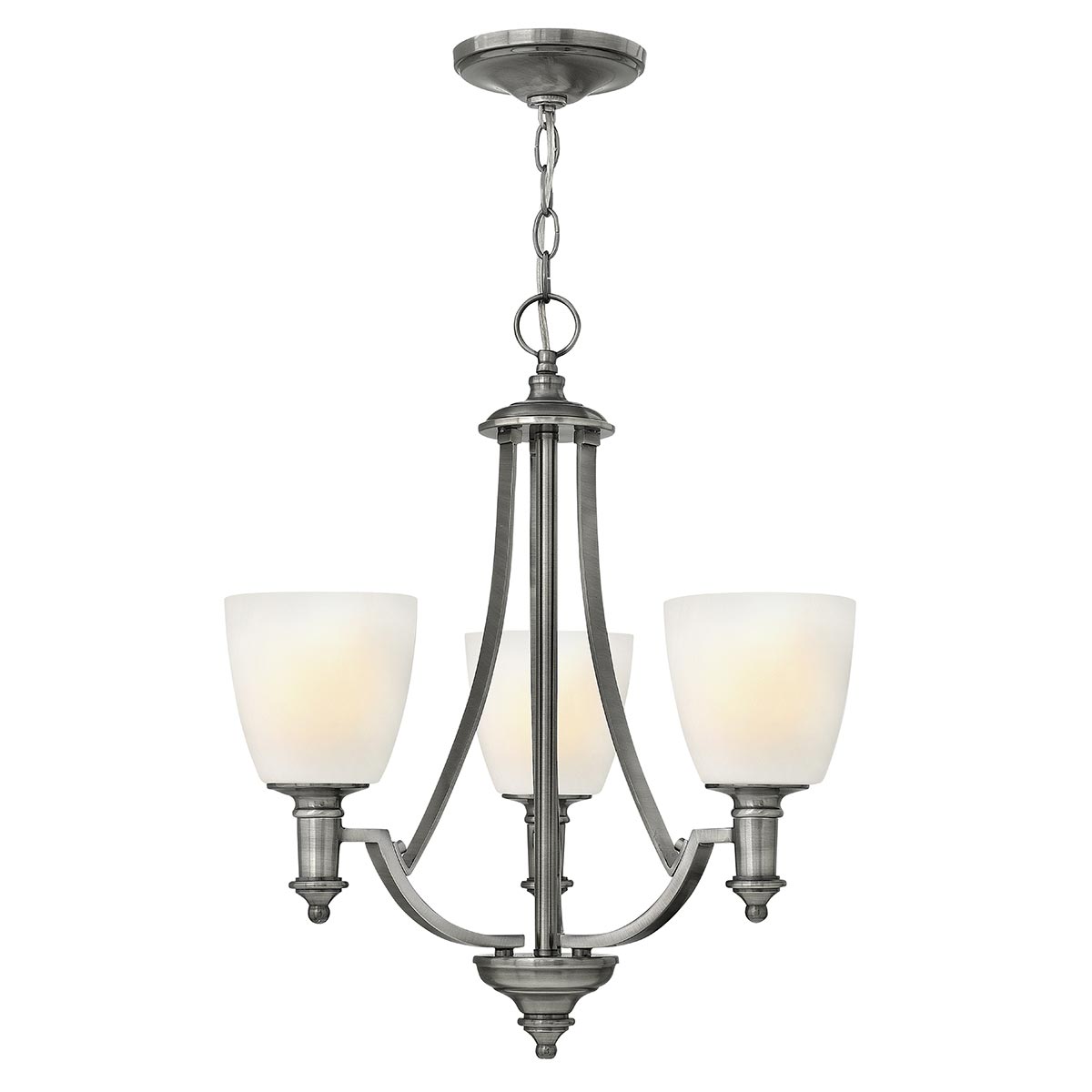 Elstead - HK-TRUMAN3 - Truman Lampadario a 3 luci - Nichel anticato