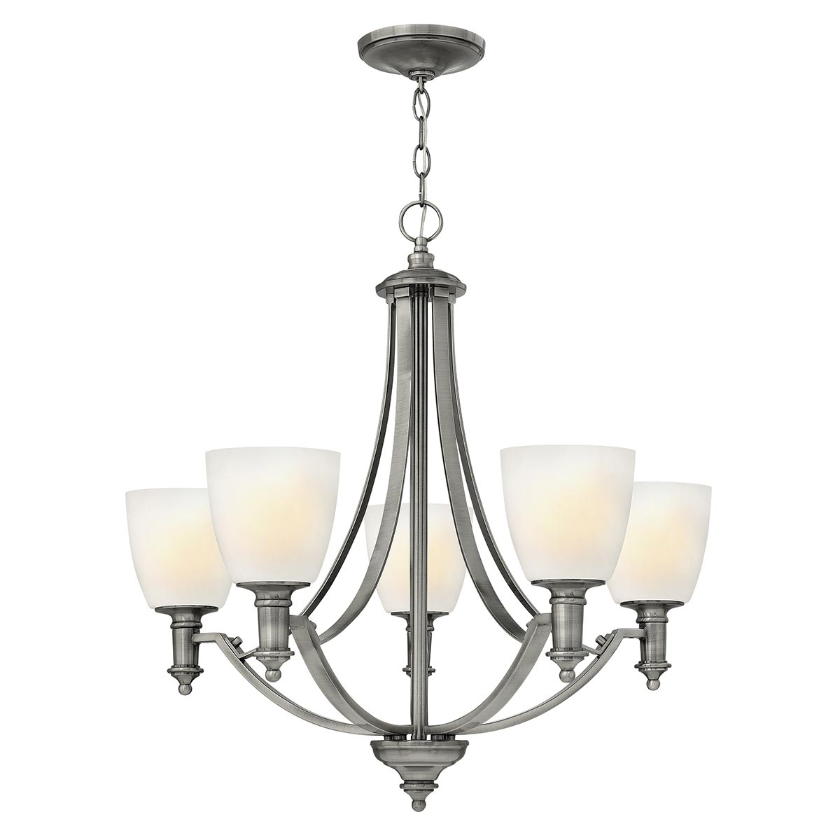 Elstead - HK-TRUMAN5 - Truman lampadario a 5 bracci - Nichel anticato