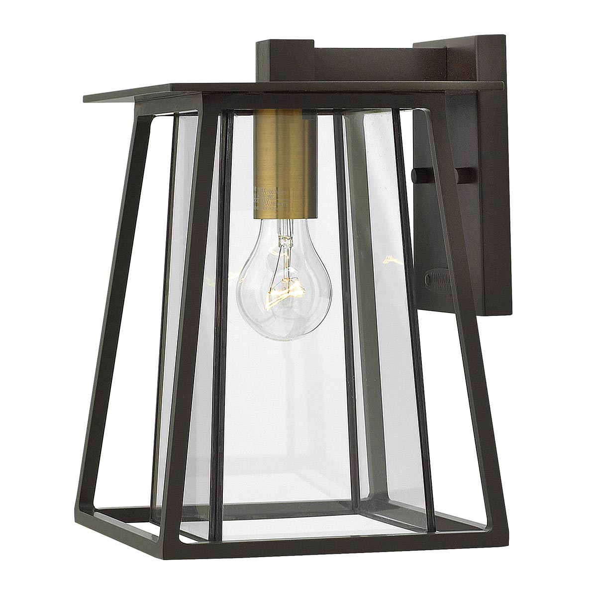 Elstead - HK-WALKER2-M - Walker 1 Light Medium Wandlaterne - Buckeye Bronze mit Heritage Brass