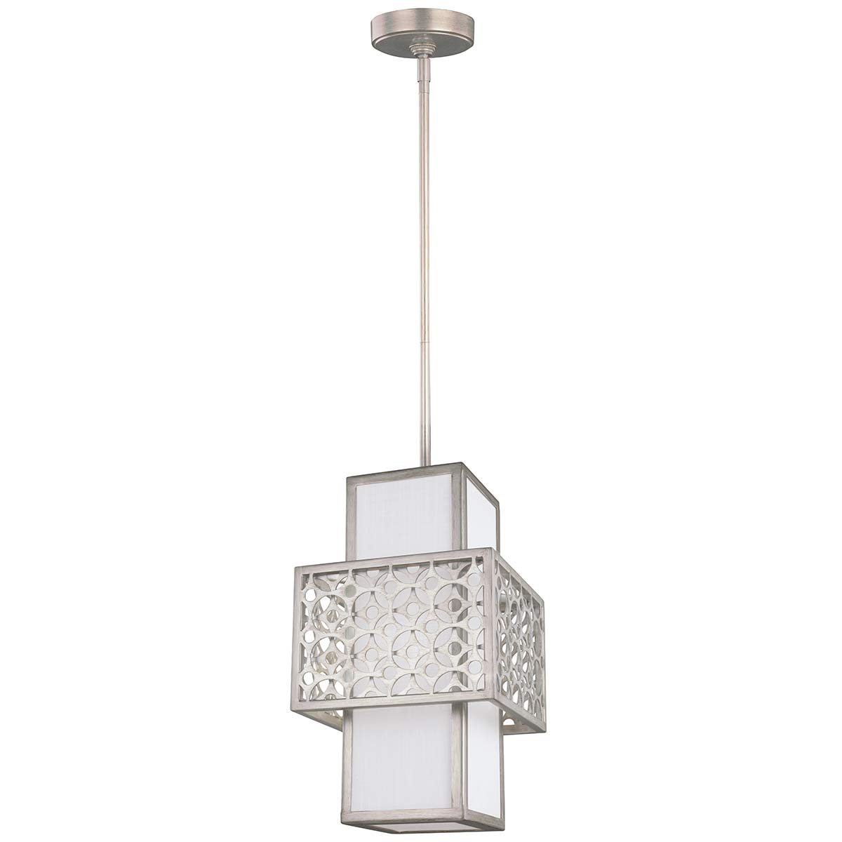 ElsteadKenney 1 lampada a sospensione mini - Sunrise Argento