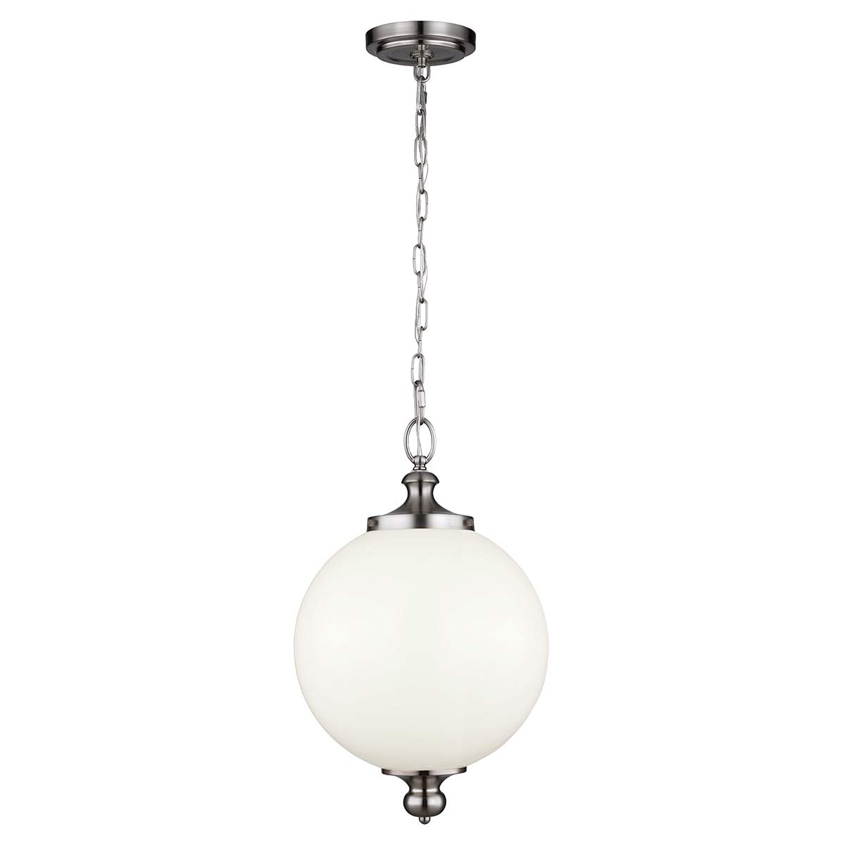 Elstead - FE-PARKMAN-PL-BS - Parkman 1 Light Grande lampada a sospensione - Acciaio spazzolato