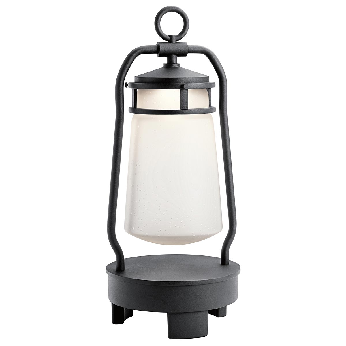 Elstead - KL-LYNDON-BT-B-BK - Lyndon lanterna portatile con altoparlante Bluetooth - spina EU - nero strutturato