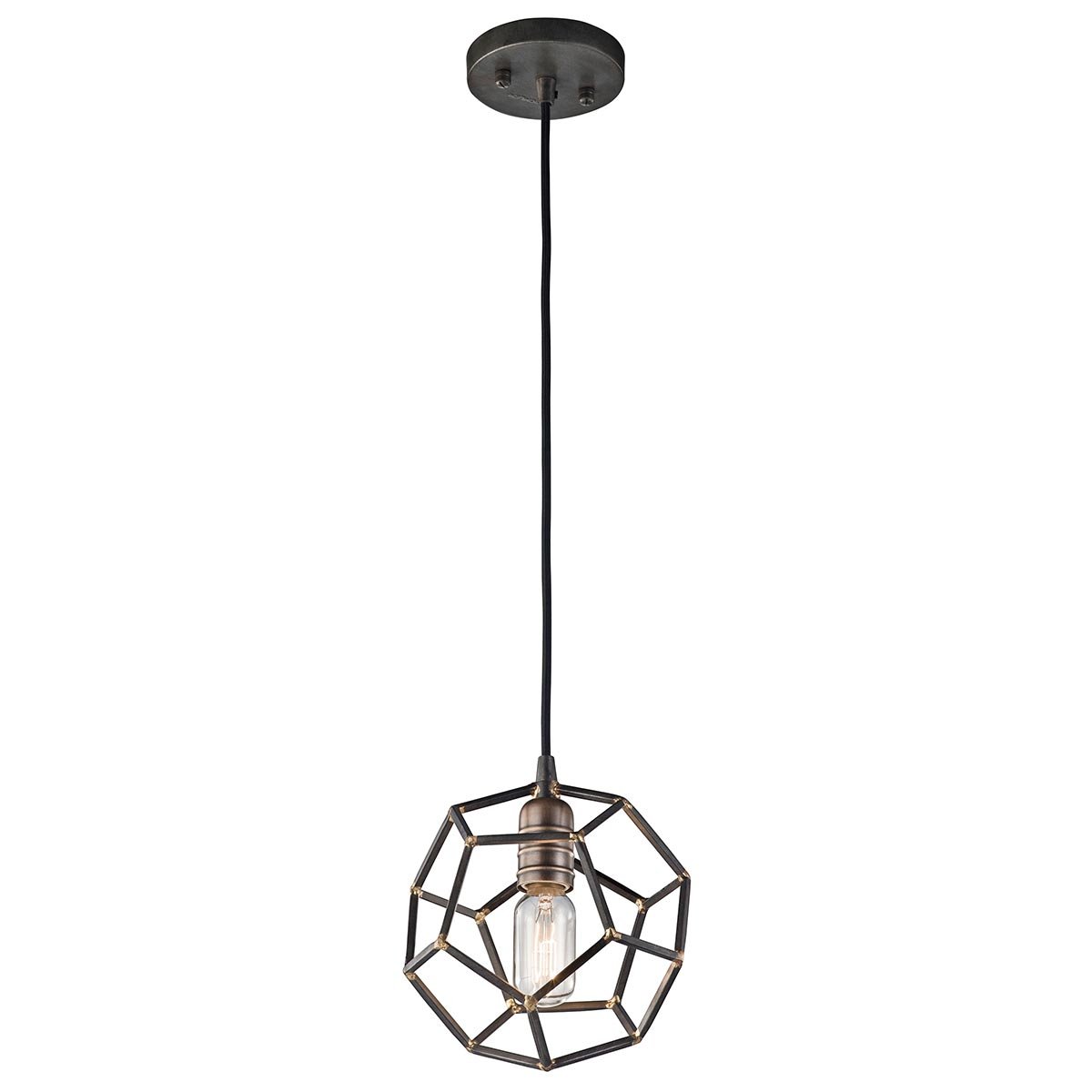 Elstead - KL-ROCKLYN-MP-RS - Rocklyn Lampada a sospensione mini a 1 luce - acciaio grezzo
