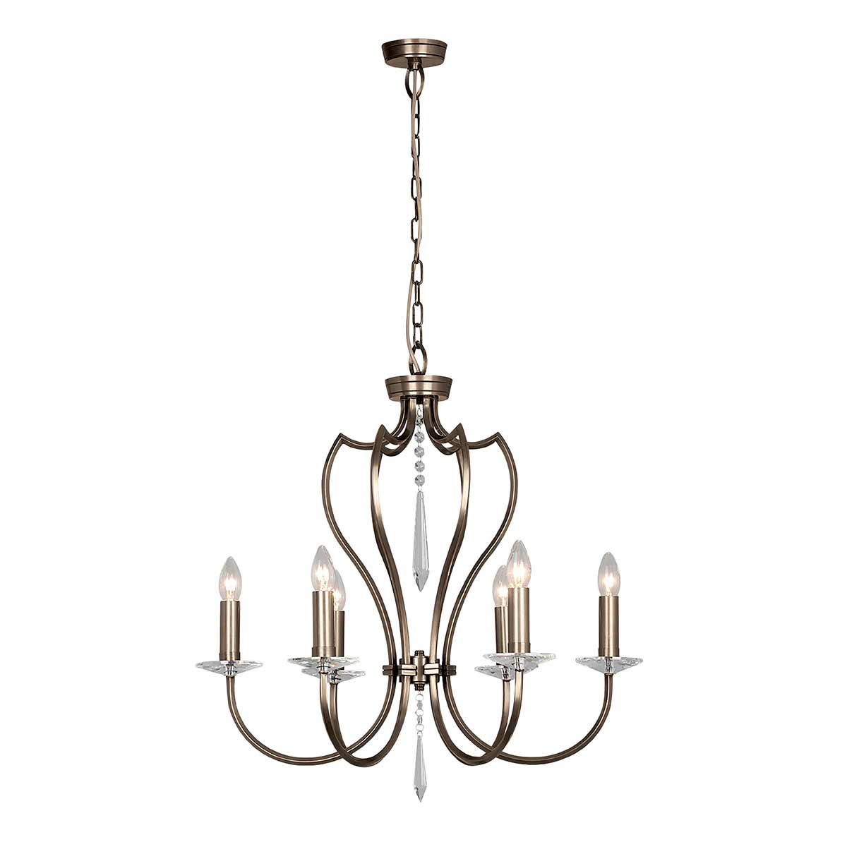 Elstead - PM6-DB - Pimlico lampadario a 6 luci - Bronzo scuro