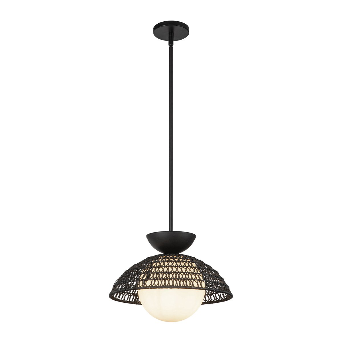 Elstead - ALM-PERTH-P-BK - Alora Mood Perth 1 lt Lampada a sospensione - Nero opaco