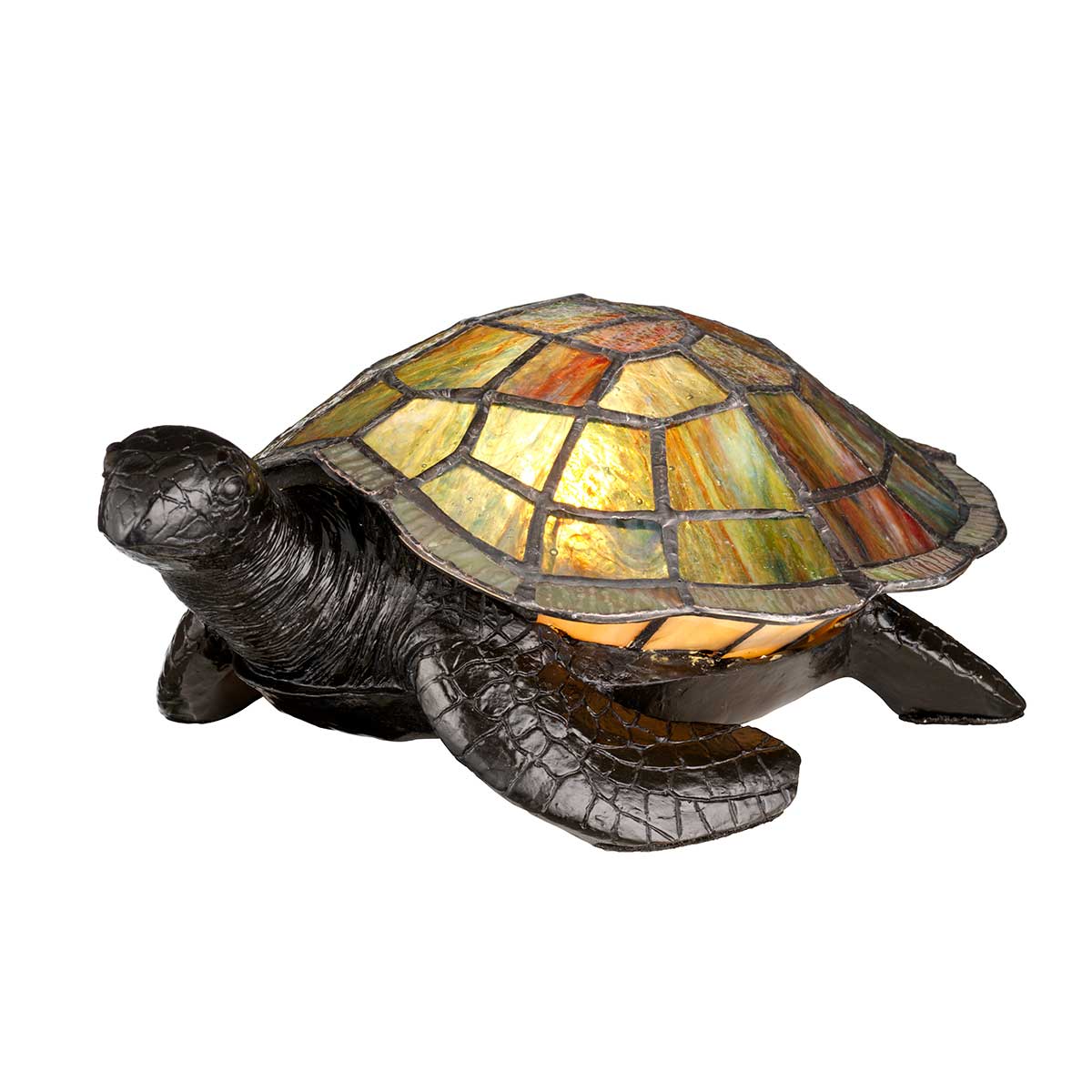 Elstead - QZ-SAWBACK-TL - Lampada da tavolo Tiffany Tartaruga
