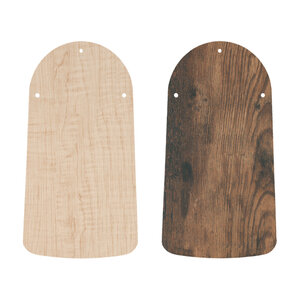 Set di ante FLAT 75-III in rovere/acero di legno vecchio von Casafan