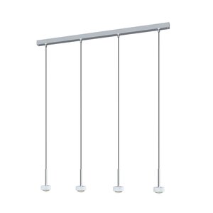 Puk Mini Choice Long One - LED / bianco opaco / cromo / 1050