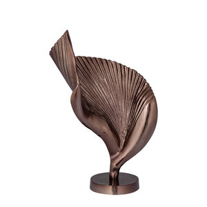 Statua in alluminio bronzo Roweyda a forma di conchiglia grande