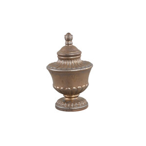 Statua in ceramica antica Kristifor Bronze con coperchio