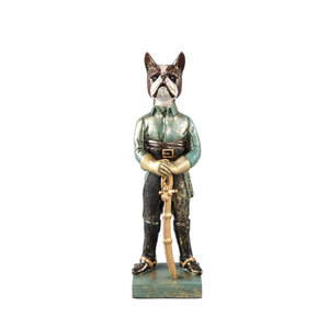 Arne Green Scultura di cane in poliresina