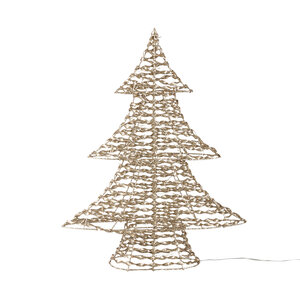 Koleda Bronze PE statua ovale ad albero LED luce S