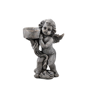 Chrisann Grau portacandela tealight angelo in cemento
