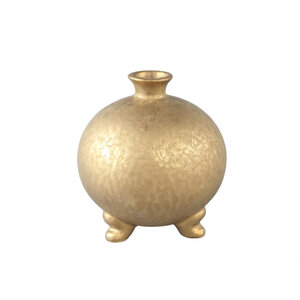 Zoran Gold vaso bottiglia in ceramica smaltata a cipolla su piede M