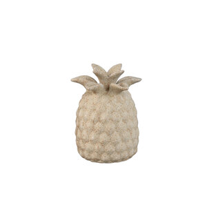 Ellodie vaso tulipano in ceramica color crema a forma di ananas S