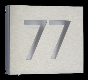 Lampada numero civico in acciaio inox LED