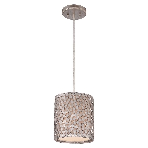 Confetti 1 lampada mini a sospensione - argento antico von Elstead