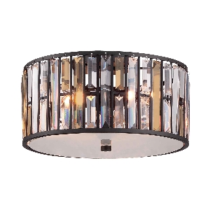 Gemma 3 Licht bündig - Vintage Bronze von Elstead