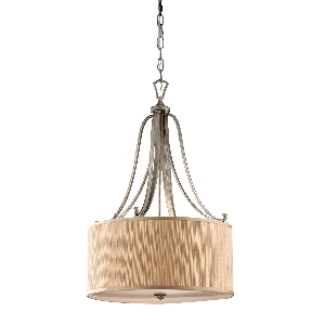 Abbey 3 lampada a sospensione - Silver Sand von Elstead